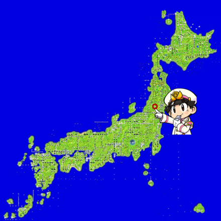 天童のマップ画像