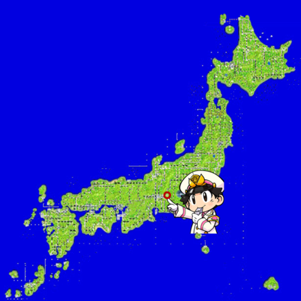 中津川のマップ画像