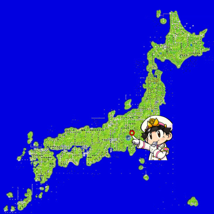 富士吉田のマップ画像