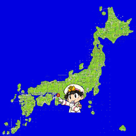 天王寺のマップ画像