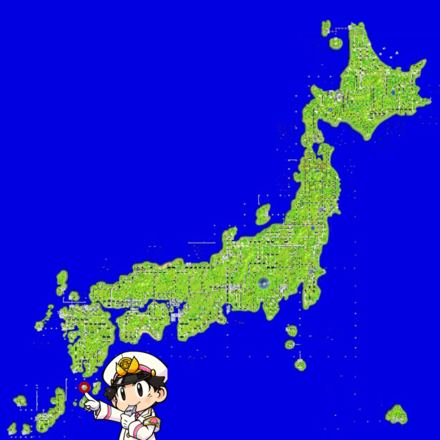 屋久島のマップ画像