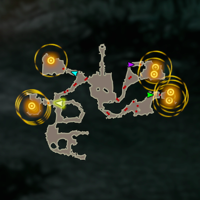 樹海に潜む影のマップ