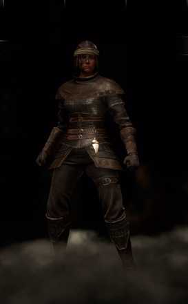 レザーの女見た目