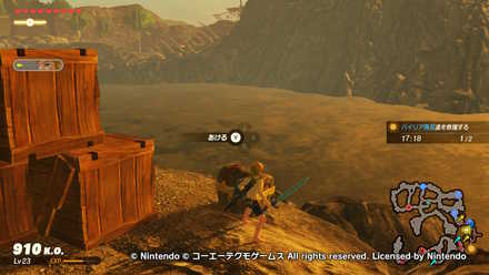 ハイラル城への帰還の宝箱