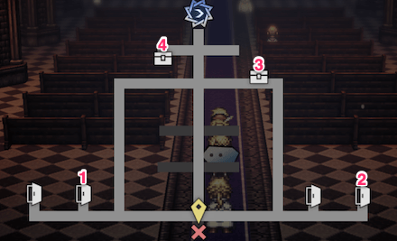 フレイムグレース -大聖堂- 宝箱 位置