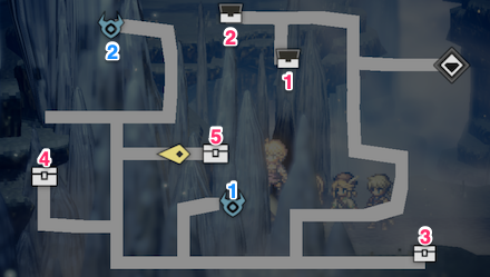 嘆きの氷窟 宝箱 位置