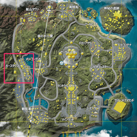 ホースタウン位置の画像
