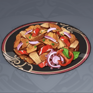 豚肉の唐辛子炒めの画像