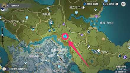 山に隠されし物のマップ