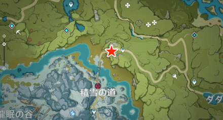 雪山迷走のマップ