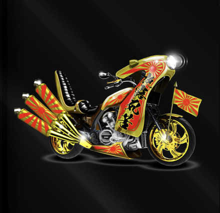 夜露死苦単車［金］の画像