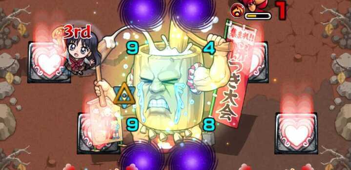 ドクロを倒すとハートパネルが起動