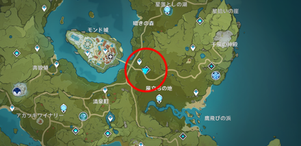 西風の鷹の神殿のマップ画像