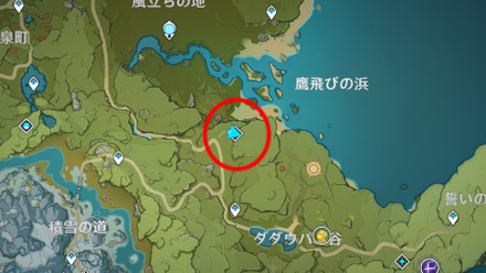 南風の獅子の神殿のマップ画像