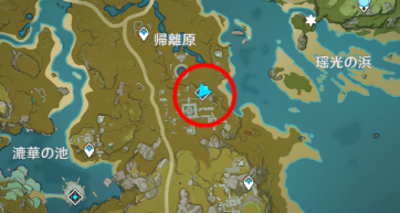 墟散人離の処のマップ画像