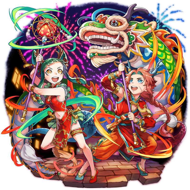 オセロニアの［新春の龍舞］龍麗＆香蘭の画像