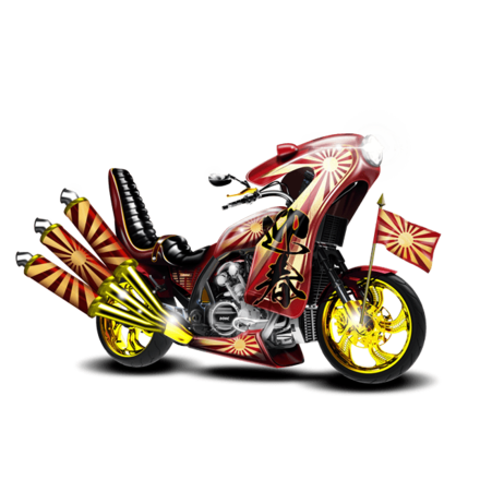 夜露死苦単車［赤］