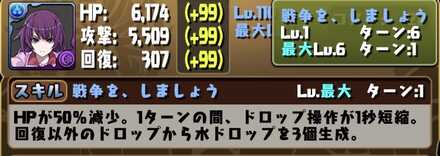 主に最短1ターンのスキルを持つキャラ