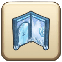 氷の世界のかべ