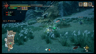 操虫棍の空中コンボ