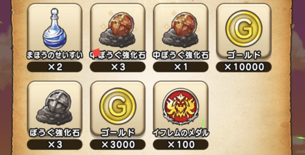 メガモンスターの報酬