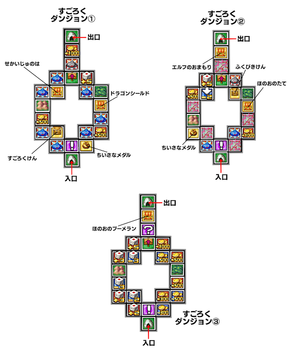すごろくの穴 すごろくダンジョンマップ