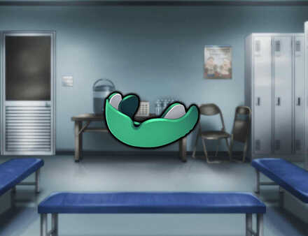 緑色のマウスピース★5の画像