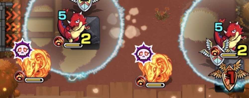 ドクロを優先して倒す