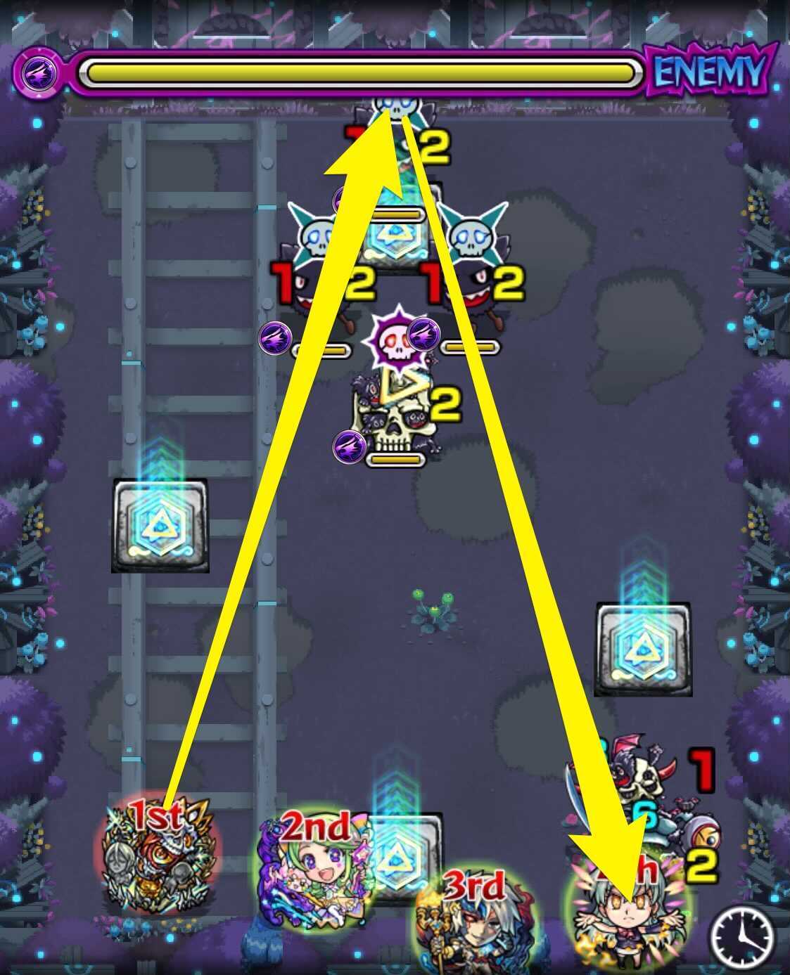 キングクロッチ＿ステージ1の1手目