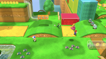 マリオ3Dワールドのゲーム画面