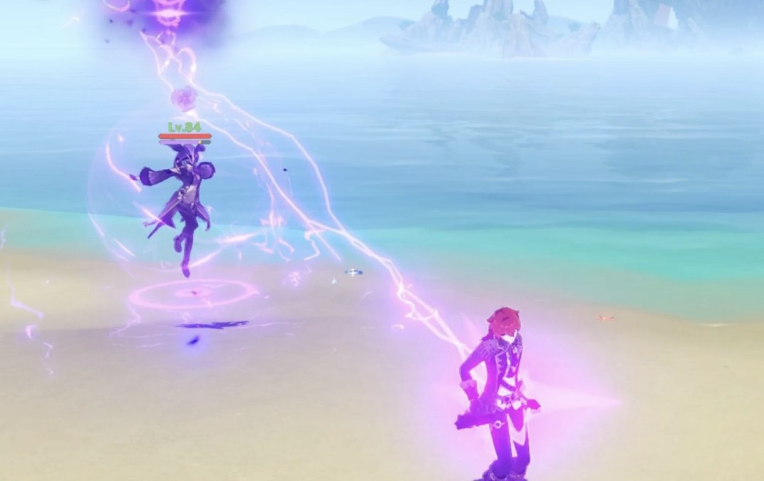 バリア展開+範囲ダメージ