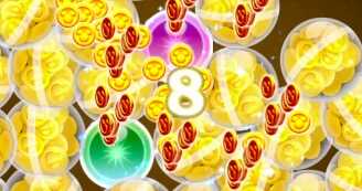 コインの詰まったカプセルをたくさんGETしよう!