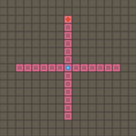 凶槍飛翔の範囲