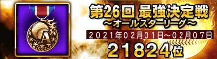 最強決定戦の最終順位