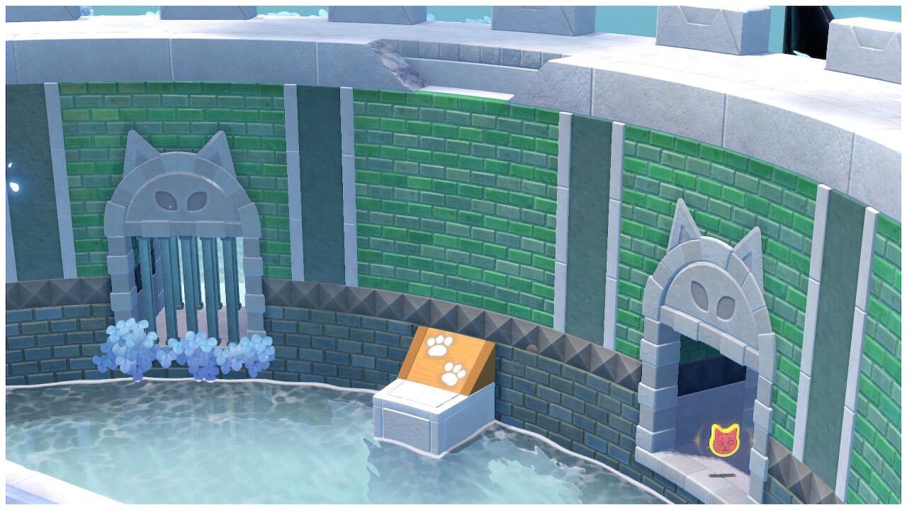 コロッセオの上部にはネコマリオで登ろう