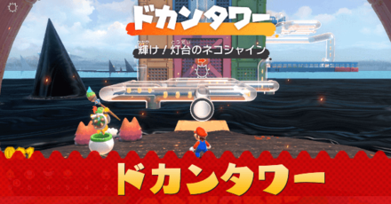 ドカンタワーのネコシャインの場所