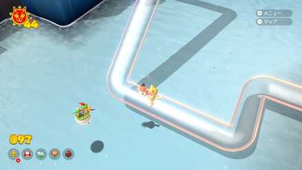 ドカンの上を通って戻ろう