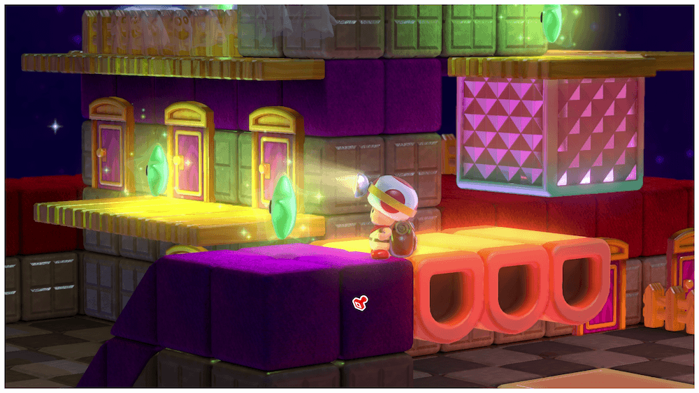 ポインターで足場を上げた先