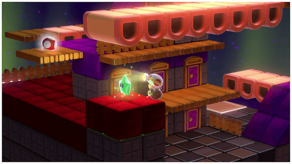 テレサから逃げて足場から落ちる