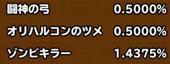 星５確定枠の排出確率の画像