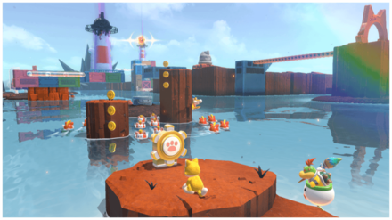 回して飛んでゲットだニャ