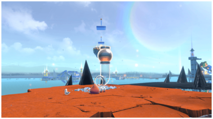 湖を見下ろして