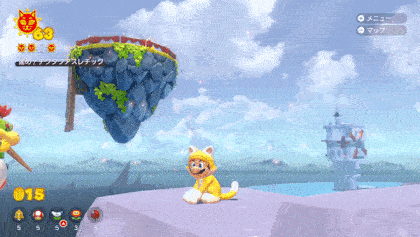 島が接近したタイミングで登る