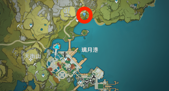 指定された地点に向かう