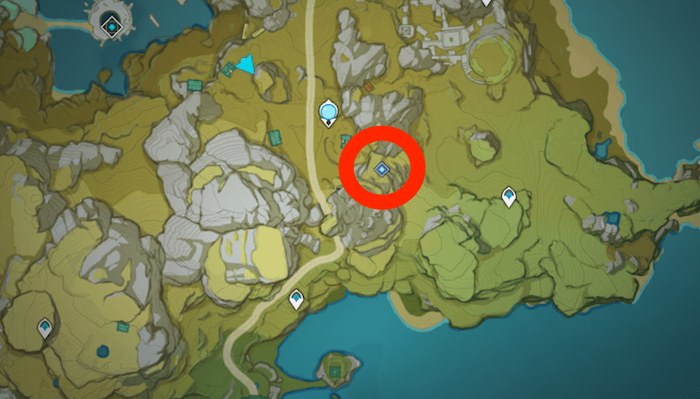 指定された地点に向かう