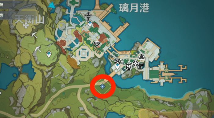 指定された場所に向かい「黄衣」に話しかける