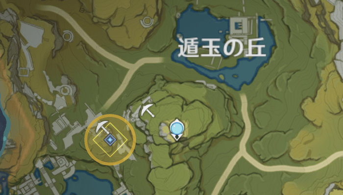 絶雲の間右上の地点に移動する