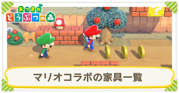 5個　マリオ どうぶつの森