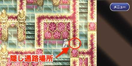 謎の迷宮5F隠し通路②