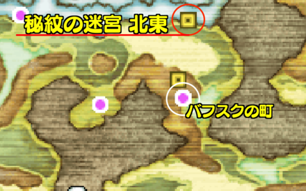 秘紋の迷宮北東マップ